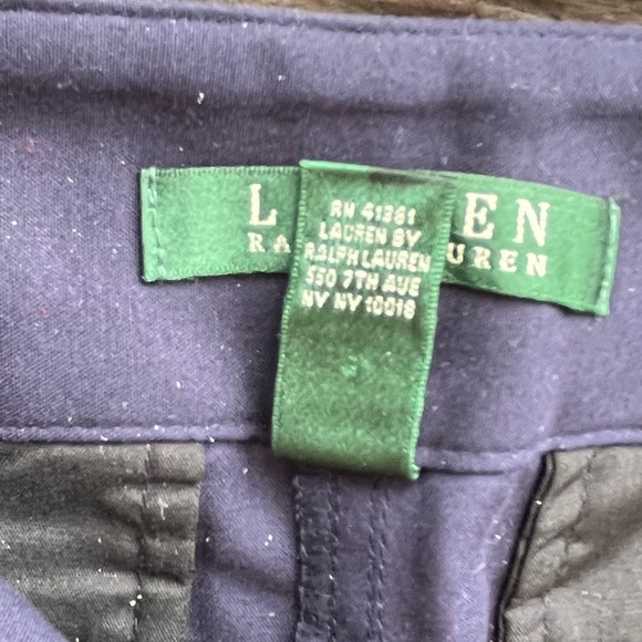 Lauren Ralph Lauren Vintage, Full Button, Knee Length, Straight Skirt, Navy | 8 - Picture 12 of 13